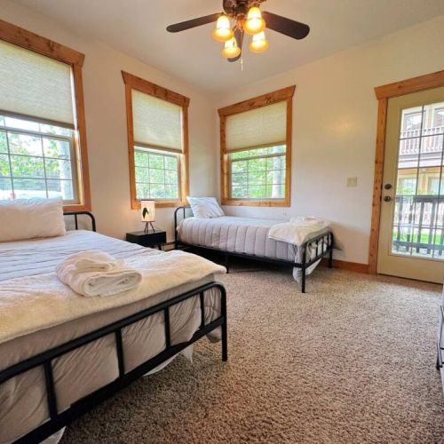 Bedroom #2 has two twin beds — perfect for kids!