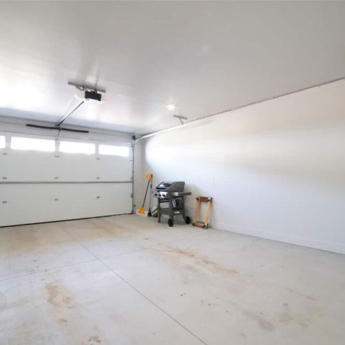 The 2-car garage is perfect for keeping your vehicles and gear protected from the elements.