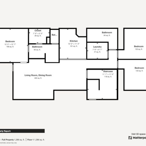Check out the floor plan for the condo! (Dimensions and square footage are approximations.)
