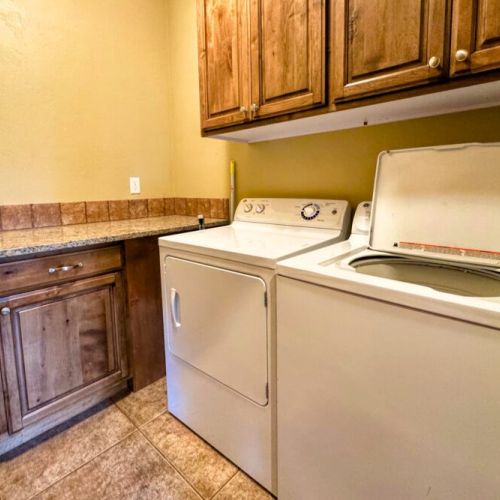 In case your day of skiing or hiking has your clothes in need of cleaning, we have a washer and dryer on-site, and we even provide detergent!