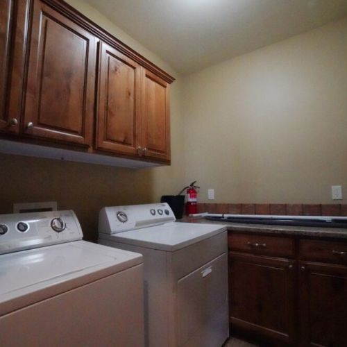 In case your day of skiing or hiking means your clothes are in need of cleaning, we have a washer and dryer on-site, and we even provide detergent!