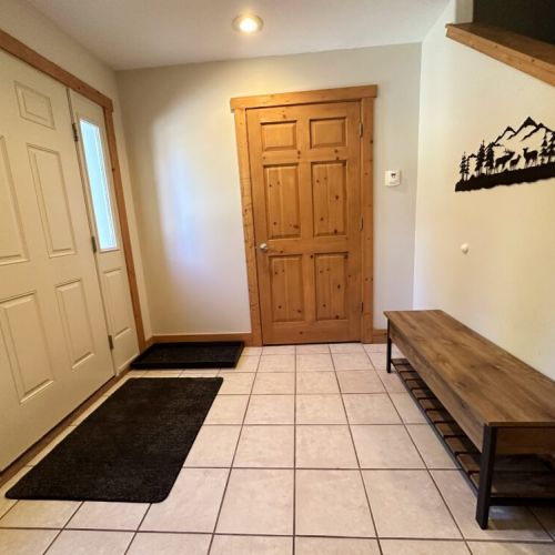 Kick your shoes off and hang up your jackets when you walk inside this lovely townhome! And we keep board games in the closet for you to enjoy.