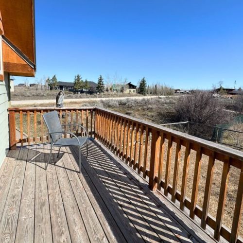 Take in the sunrise with your morning coffee from this east-facing balcony.