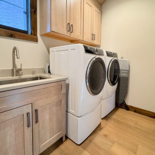 In case your day of skiing or hiking has your clothes in need of cleaning, we have a washer and dryer on-site, and we even provide detergent!