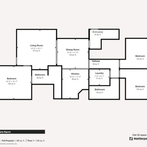 Check out the floor plan for the condo! (Dimensions and square footage are approximations.)