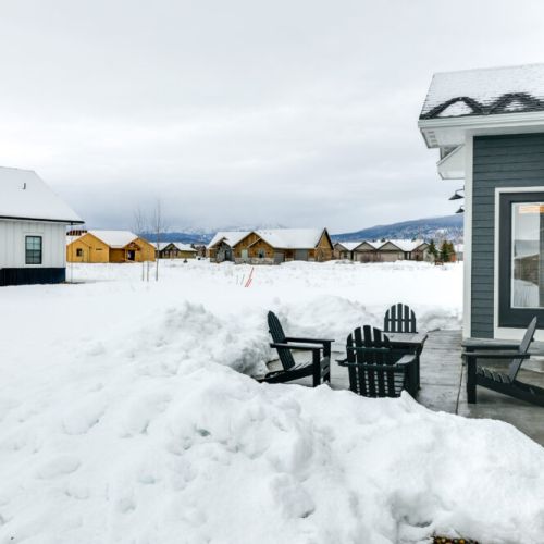 The outdoor space is enjoyable all times of year!