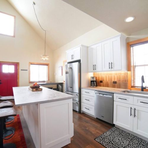 From the modern appliances to the wide array of cookware, this kitchen has everything you'll need to whip up meals for the whole group.