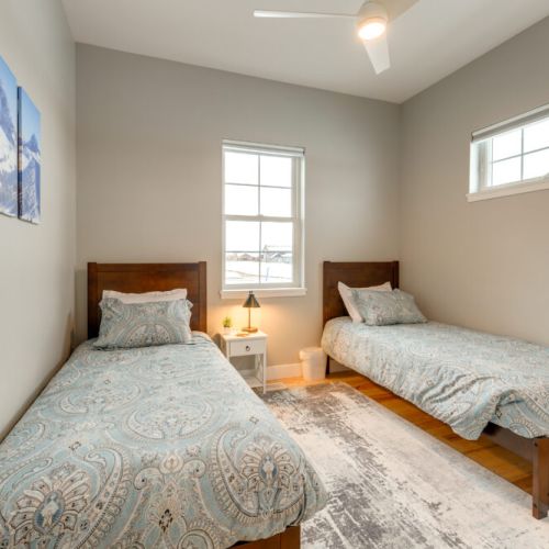 Bedroom #3 has two twin beds — perfect for kids!