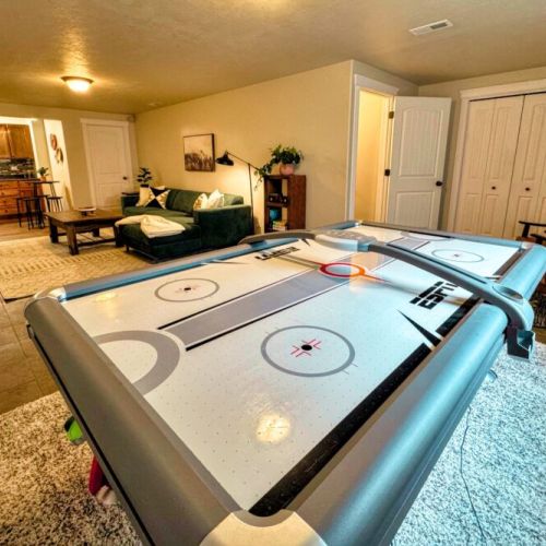 This air hockey table can entertain the kids (or the adults!) for hours.