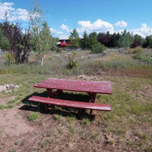 Have a meal at the picnic table, or enjoy an evening around the fire pit.

(Seasonal conditions may limit use of the fire pit; firewood not included.)