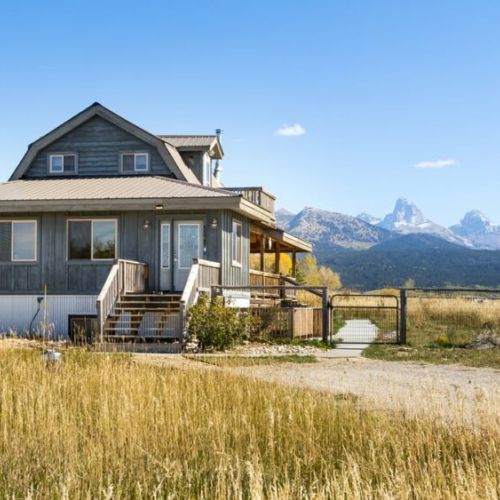 Take in beautiful, obstructed views of the Tetons from the comfort of this well-appointed family home.