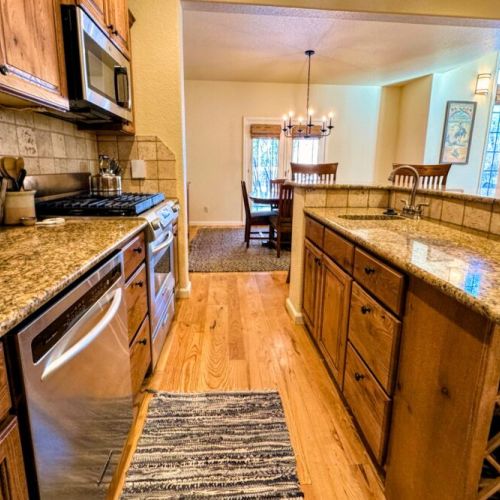 From the stainless appliances to the wide array of cookware, this kitchen has everything you'll need to prepare meals.