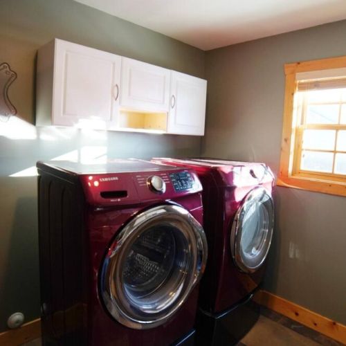 In case your day of skiing or hiking as your clothes in need of cleaning, we have a washer and dryer on-site, and we even provide detergent!