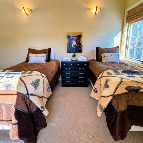 Bedroom #3 has two twin beds — perfect for kids!