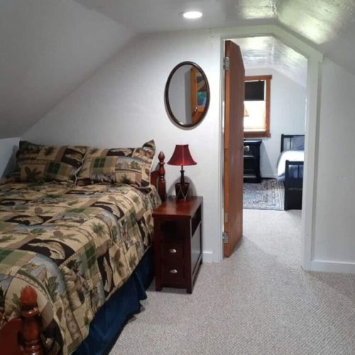 Bedroom #4 features a double bed.