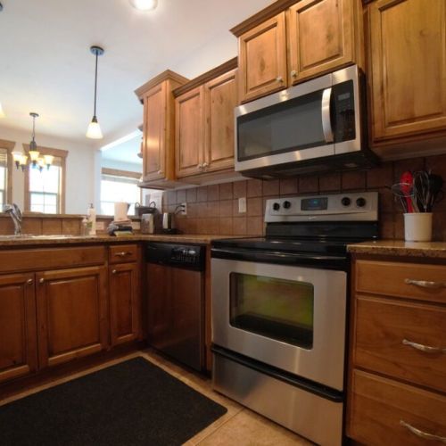 We provide dishes, cookware, and silverware, to go along with the beautiful appliances.