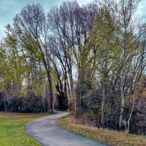 The neighborhood around the home has a playground and beautiful walking paths.