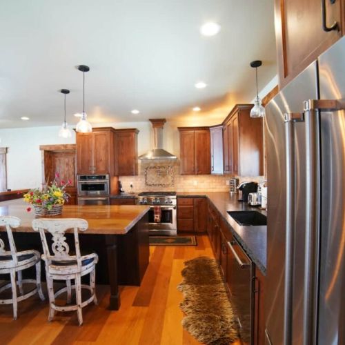 From the modern appliances to the wide array of cookware, this kitchen has everything you'll need to whip up meals for the whole group.