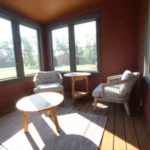 A screened porch ensures you can enjoy a taste of the outdoors without living the comfort of the home.