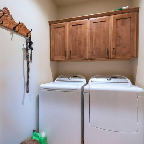 In case your day of skiing or hiking has your clothes in need of cleaning, we have a washer and dryer on-site, and we even provide detergent!