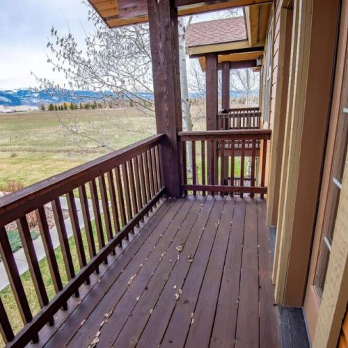 The balcony shared by bedrooms #2 and #3.