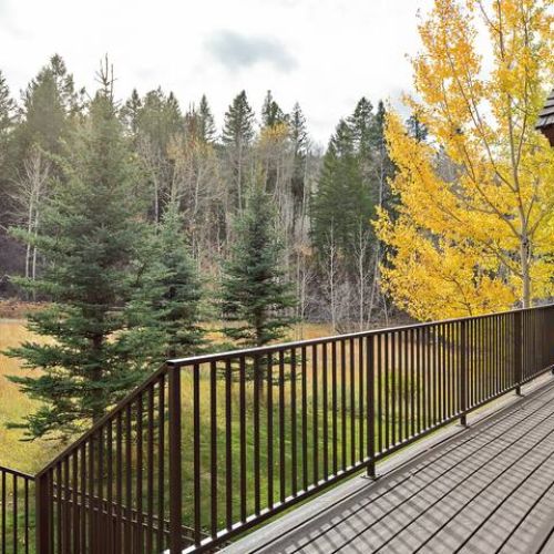 The back deck has spectacular views of nature and wildlife.