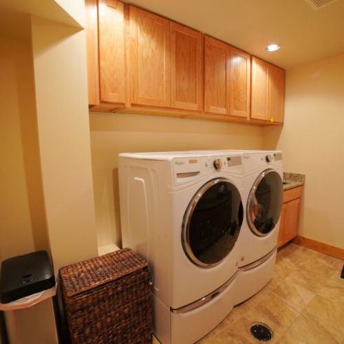 In case your day of skiing or hiking means your clothes are in need of cleaning, we have a washer and dryer on-site, and we even provide detergent!