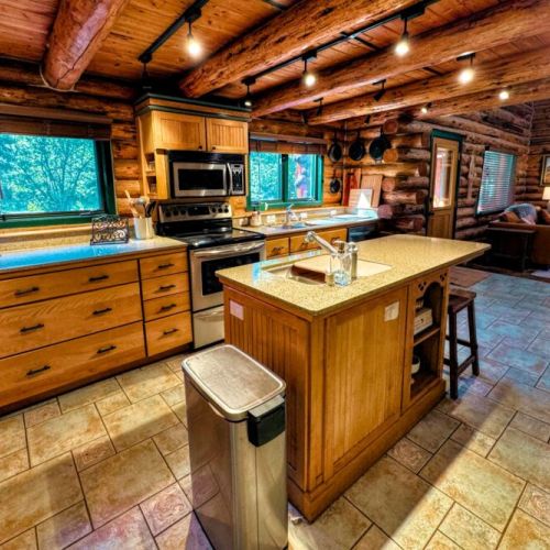 The kitchen is fully stocked — it is a breeze preparing any meal.