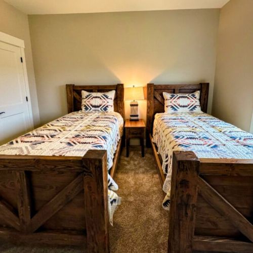 Bedroom #3 has two twin XL beds — perfect for kids!