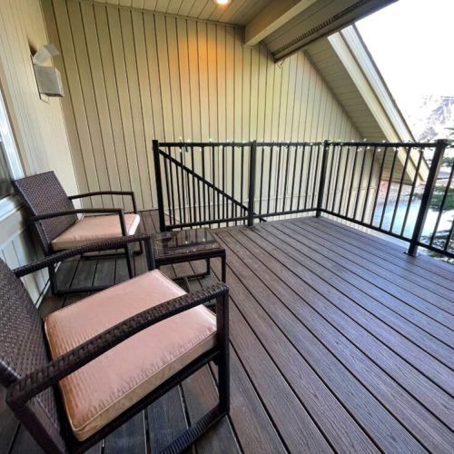 Enjoy the beautiful scenery from the comfort of the back deck.