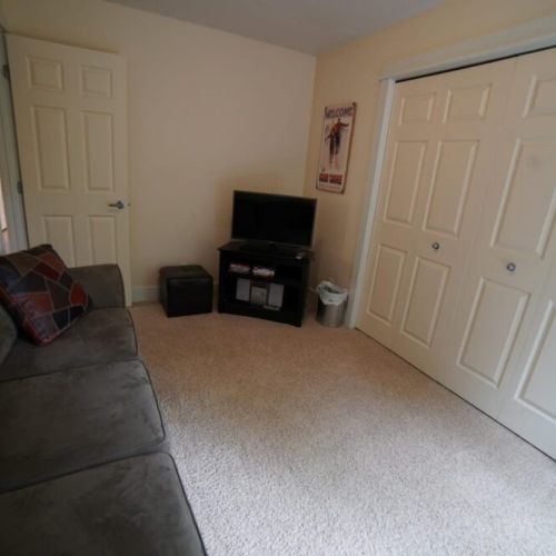 Bonus room has a pull-out queen bed.