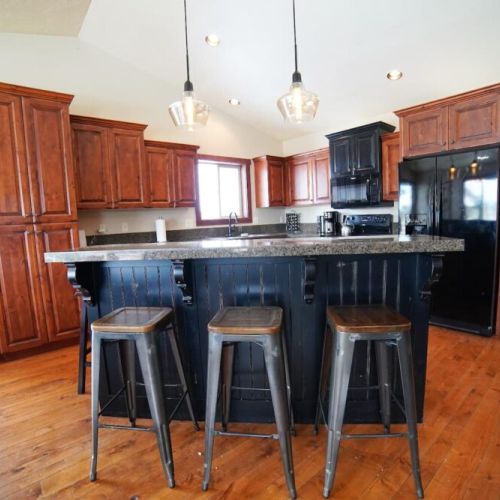 Sit at the island with your morning coffee or evening drink.