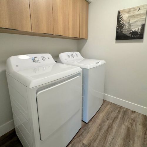 In case your day of skiing or hiking means your clothes are in need of cleaning, we have a washer and dryer on-site, and we even provide detergent!