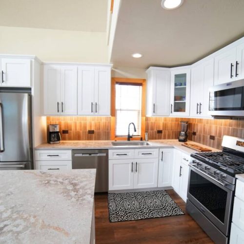 From the modern appliances to the wide array of cookware, this kitchen has everything you'll need to whip up meals for the whole group.