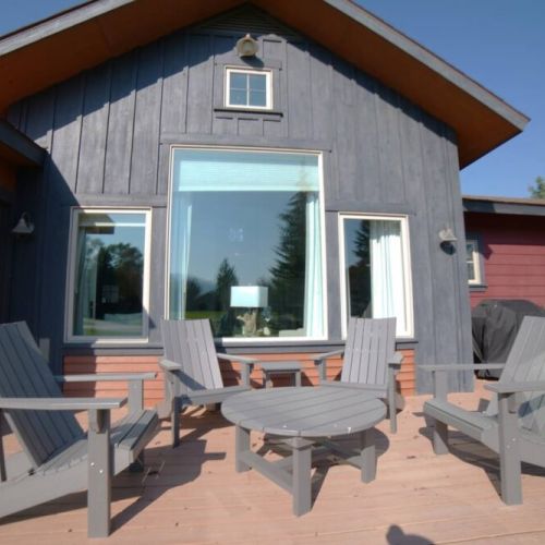 Kickback on the expansive back deck, which enjoys a BBQ as well as entrances from the main living space, as well as both bedrooms.