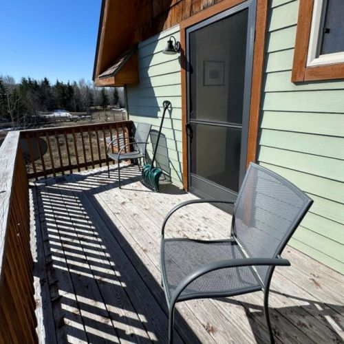 Take in the sunrise with your morning coffee from this east-facing balcony.