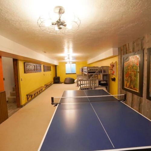 Great basement bunk room to keep the kids happy and make their vacation as great as yours.