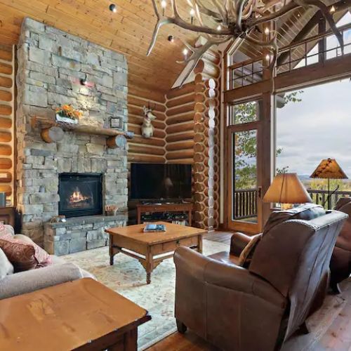 Cozy up near the fireplace, watch a movie on the TV, or head out onto the front deck for some fresh air.