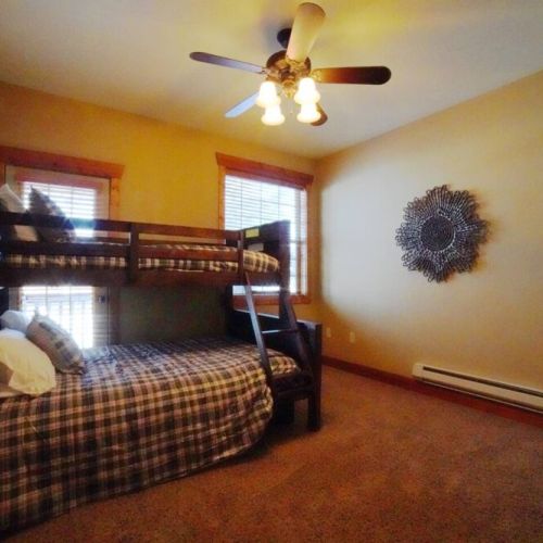 Bedroom #3 has a twin-over-full bunk, as well as a trundle — perfect for kids!