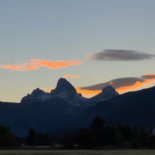 It is hard to find a better view of the Tetons.