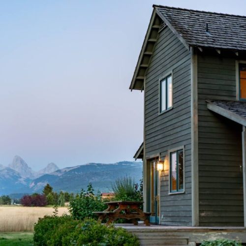 Take in beautiful, unobstructed views of the Tetons from the comfort of this well-appointed family home.