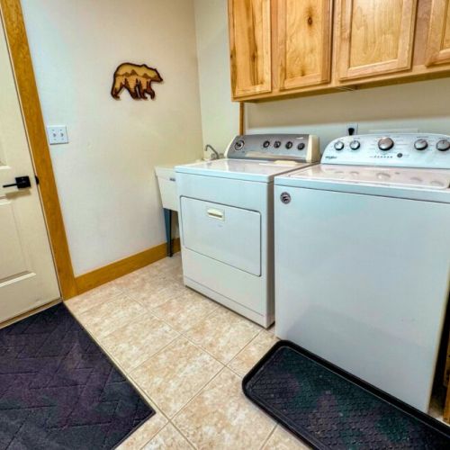 In case your day of skiing or hiking has your clothes in need of cleaning, we have a washer and dryer on-site, and we even provide detergent!