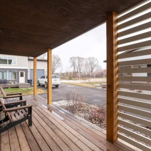 Enjoy your morning coffee on the front porch.