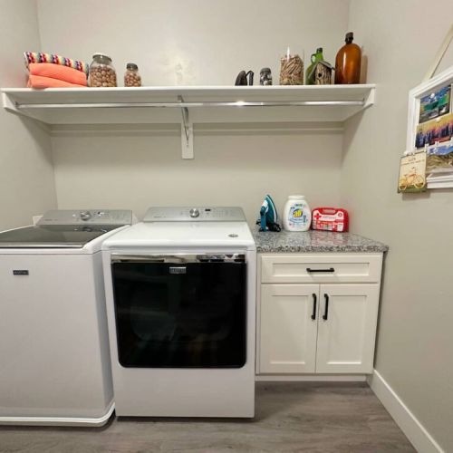 In case your day of skiing or hiking has your clothes in need of cleaning, we have a washer and dryer on-site, and we even provide detergent!