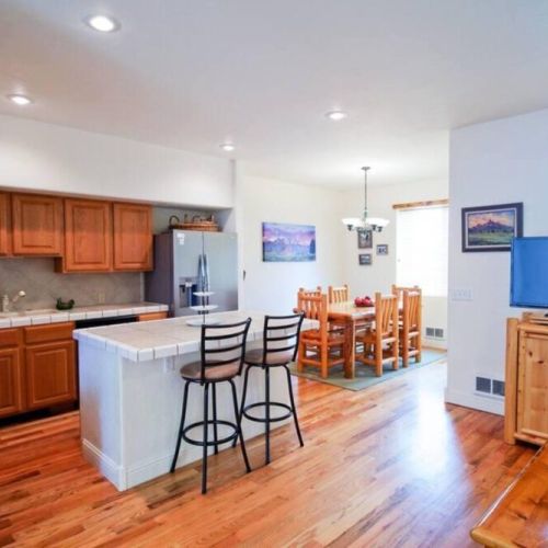 The open space of the first floor allows for everyone to feel together.