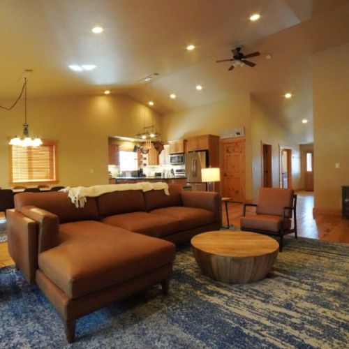 When you aren't out adventuring, enjoy your time relaxing in this gorgeous space with a wonderful open layout to enjoy the company of friends and family.