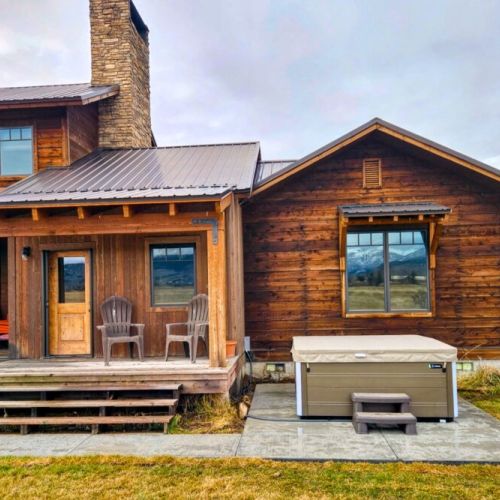 Luxuriate in the hot tub, located just off the back deck.