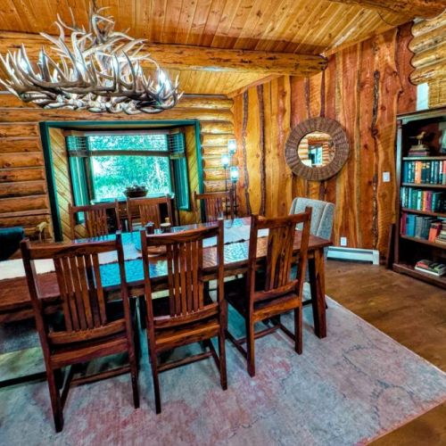 Gather around the dining table for food, conversation, and fun!