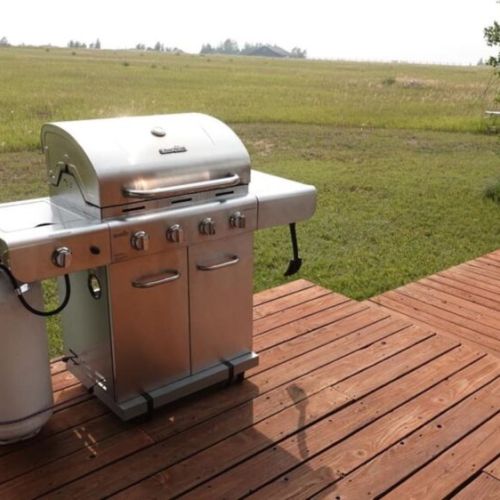 Enjoy a little grilling out on the deck.