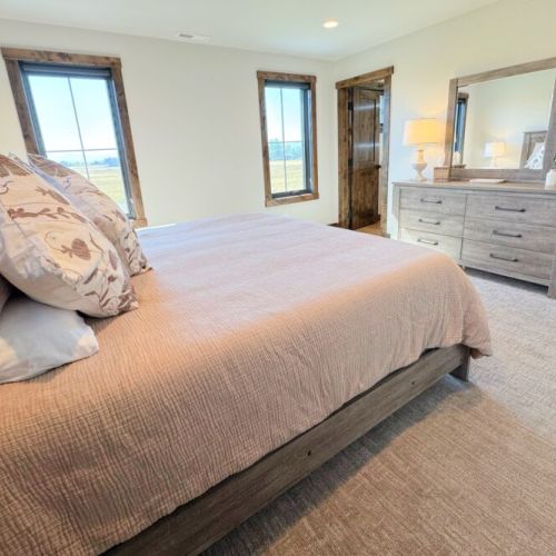 Bedroom #3 has a king bed, as well as its own en suite bathroom.